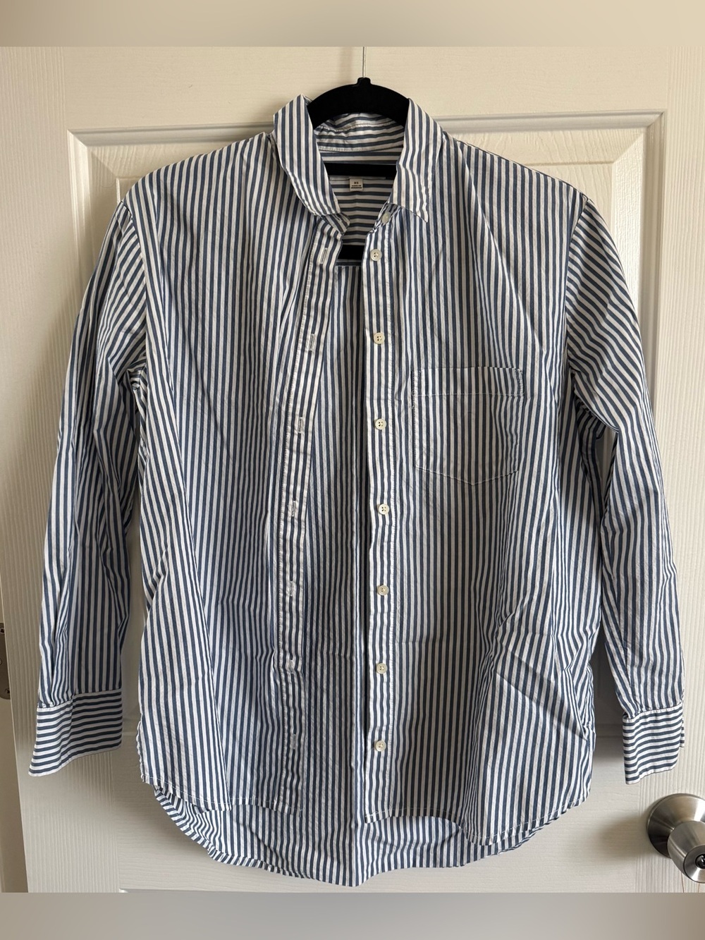 Madewell Blue and White Striped Button-Down Shirt